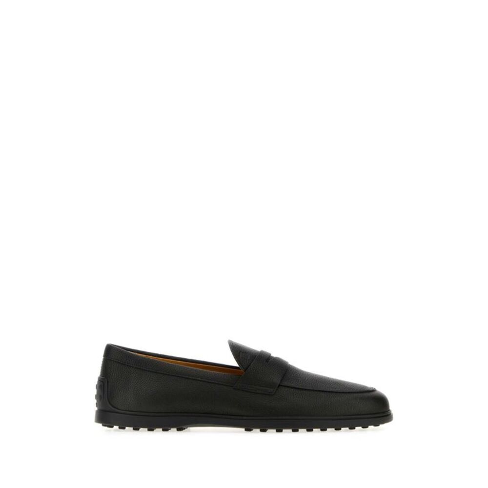 Tod's Men Black Leather Loafers